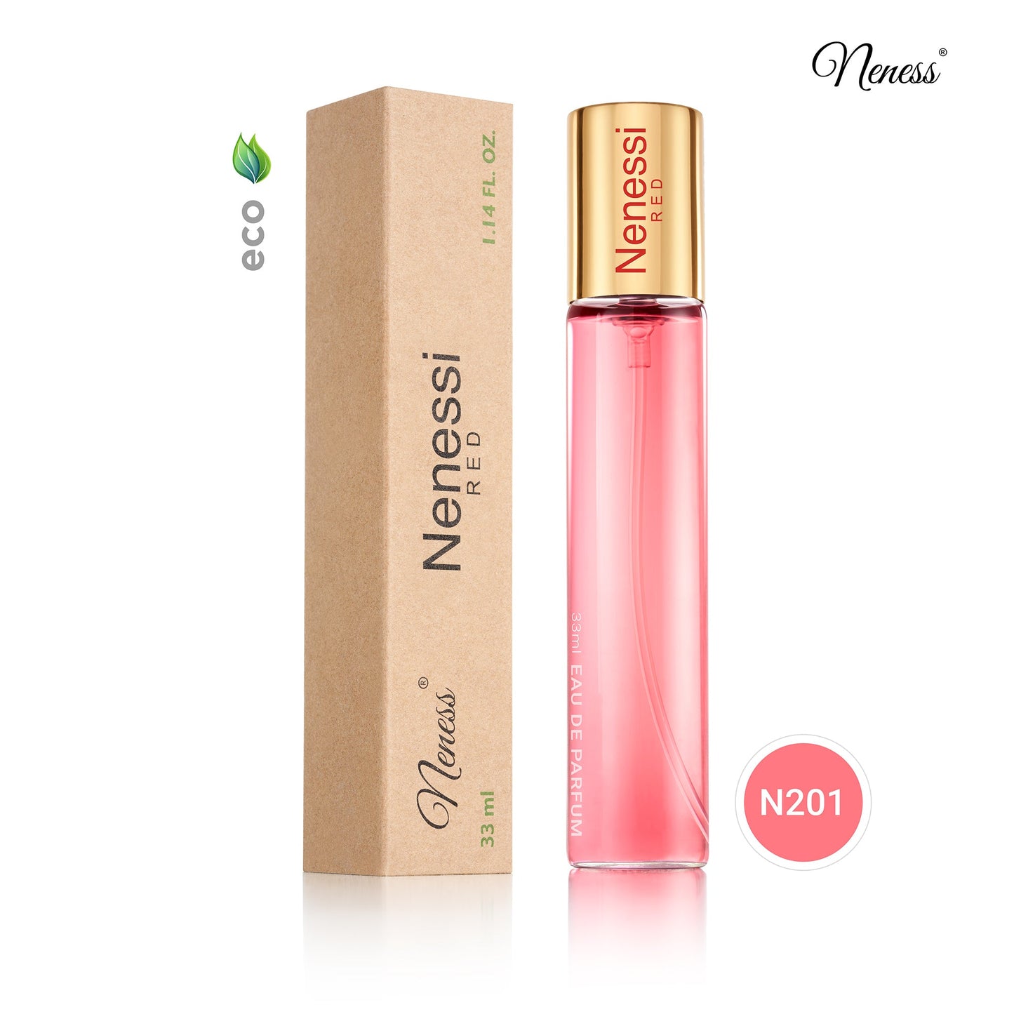 N201. Nenessi RED - 33 ml - Parfum Pour Femme